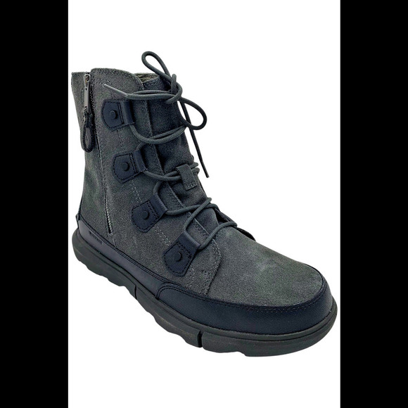 Sorel Other - Sorel Men's Explorer Boot Dual Zip Waterproof Ankle Boot Black/Jet - Medium
